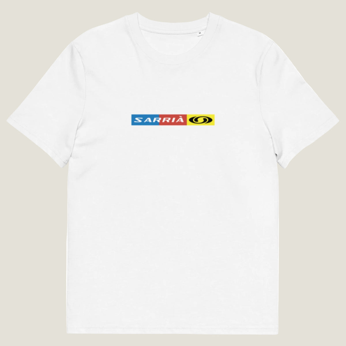 White Sarrià T-shirt product mockup